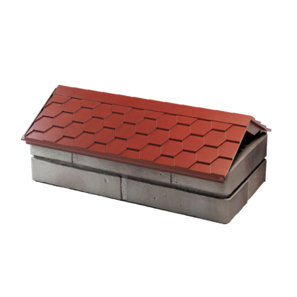 Парапет Zking Эверест Красный с посадкой на 1 кирпич (200/225/255мм) в Лесосибирске фото