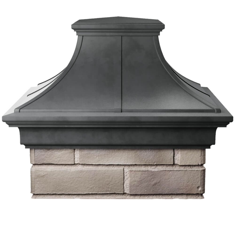 Колпак Zking Монблан Премиум Серый на столб 1.5х1.5 кирпича (385х385мм) Лесосибирск фото