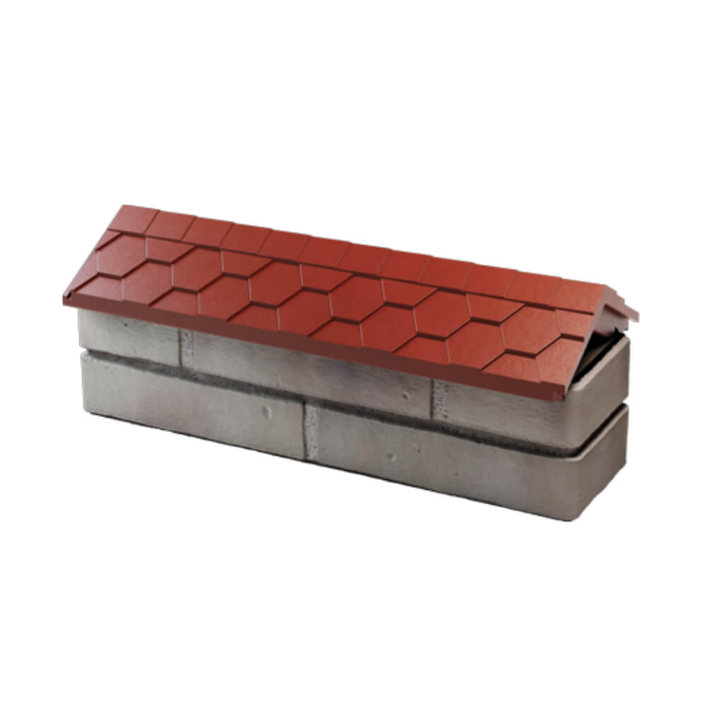 Парапет Zking Эверест Красный с посадкой на 0.5 кирпича (130мм) в Лесосибирске фото