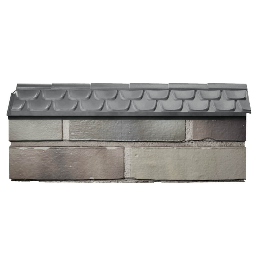 Парапет Zking Эльбрус Серый с посадкой на 0.5 кирпича (130мм) в Лесосибирске фото