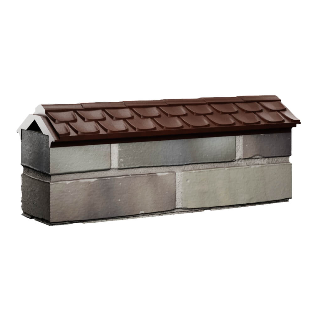 Парапет Zking Эльбрус Коричневый с посадкой на 0.5 кирпича (130мм) Лесосибирск фото