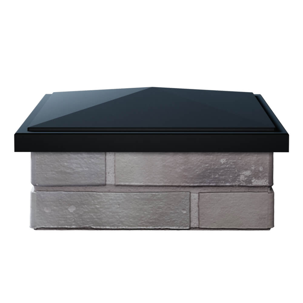 Колпак Zking БонаМоно Черный на столб 1.5х1.5 кирпича (385х385, 400х400мм) Лесосибирск фото