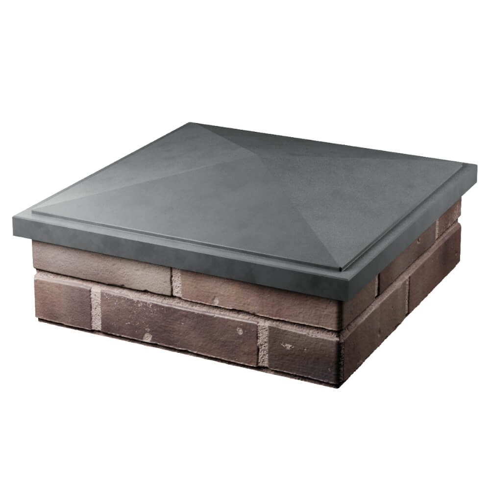 Колпак Zking БонаМоно Серый на столб 2х2 кирпича (515х515, 530х530мм) в Лесосибирске фото