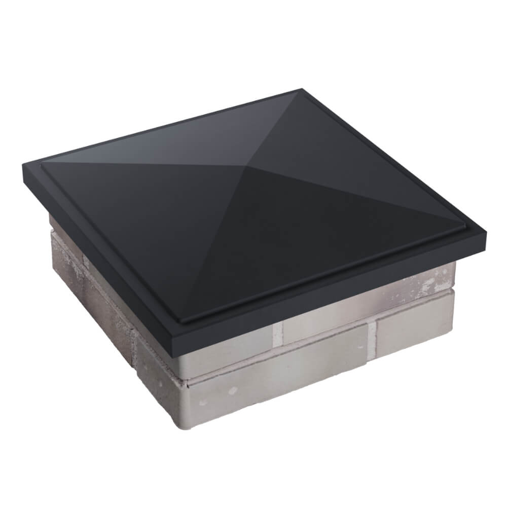 Колпак Zking БонаМоно Серый на столб 1.5х1.5 кирпича (385х385, 400х400мм) в Лесосибирске фото