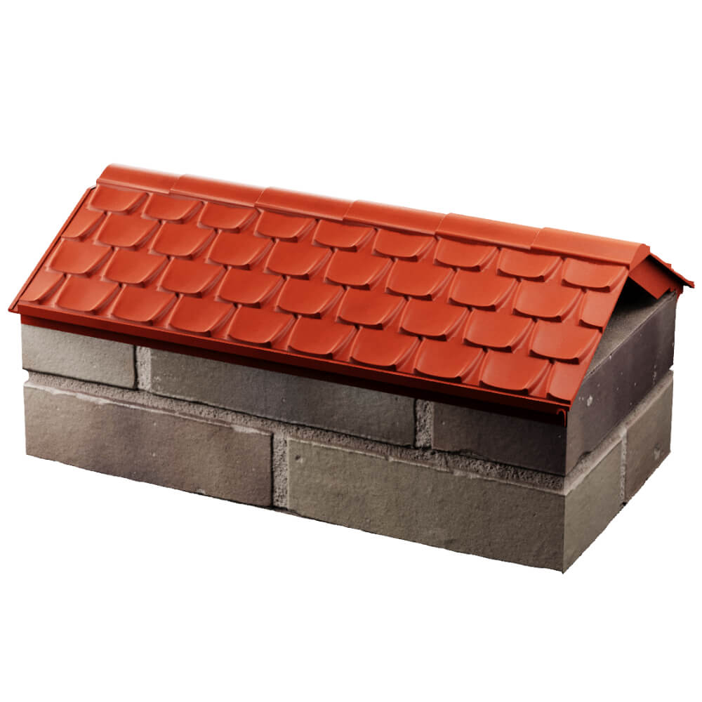 Парапет Zking Эльбрус Красный с посадкой на 1 кирпич (255мм) в Лесосибирске фото