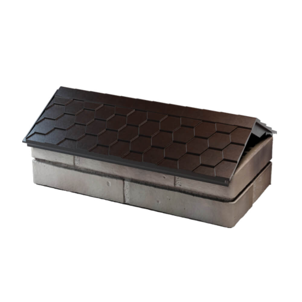 Парапет Zking Эверест Коричневый с посадкой на 1 кирпич (200/225/255мм) в Лесосибирске фото