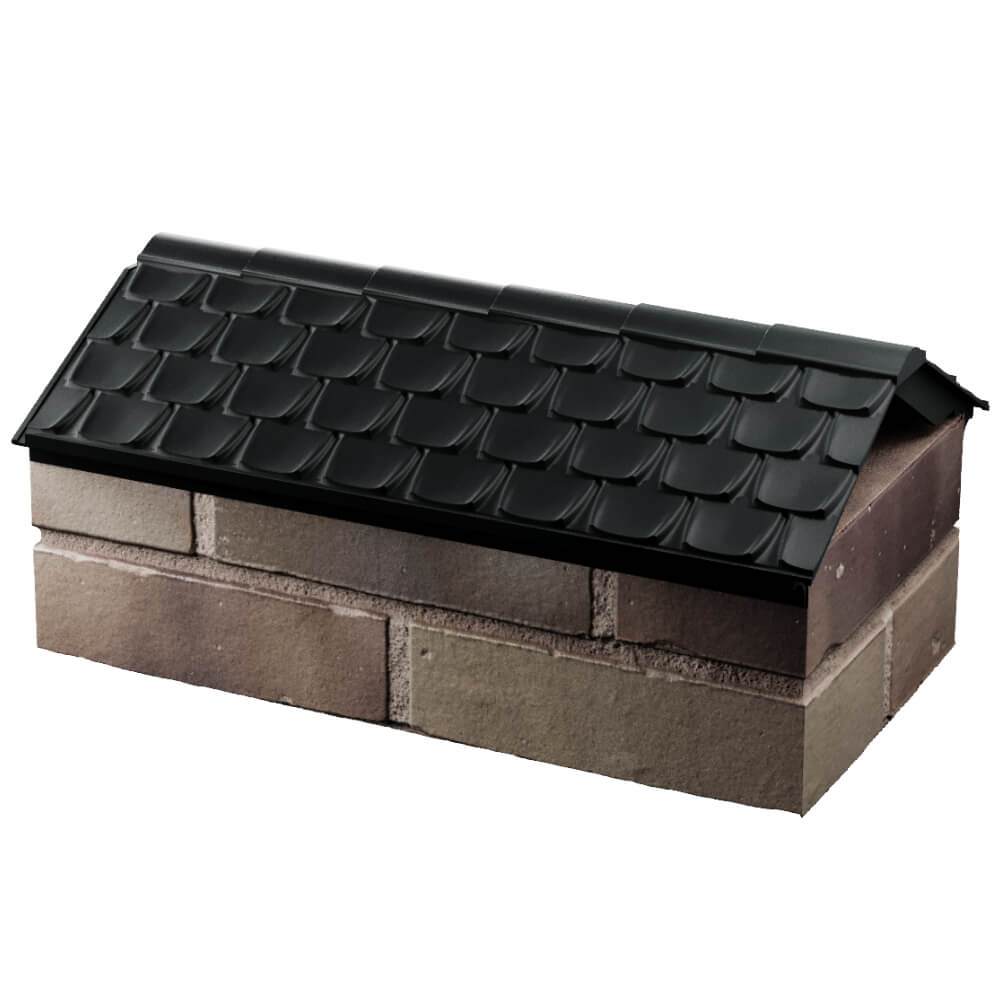 Парапет Zking Эльбрус Черный с посадкой на 1 кирпич (255мм) в Лесосибирске фото