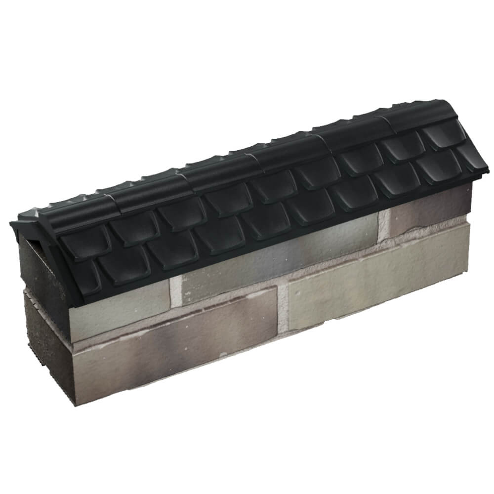 Парапет Zking Эльбрус Черный с посадкой на 0.5 кирпича (130мм) в Лесосибирске фото