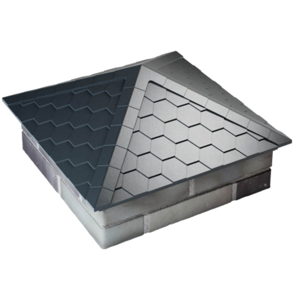 Колпак Zking Эверест Серый на столб 2х2 кирпича (535х535мм) Лесосибирск фото