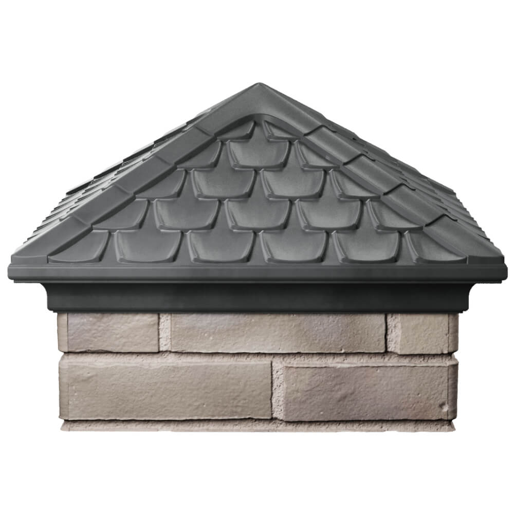 Колпак Zking Эльбрус Серый на столб 1.5х1.5 кирпича (385х385мм) Лесосибирск фото