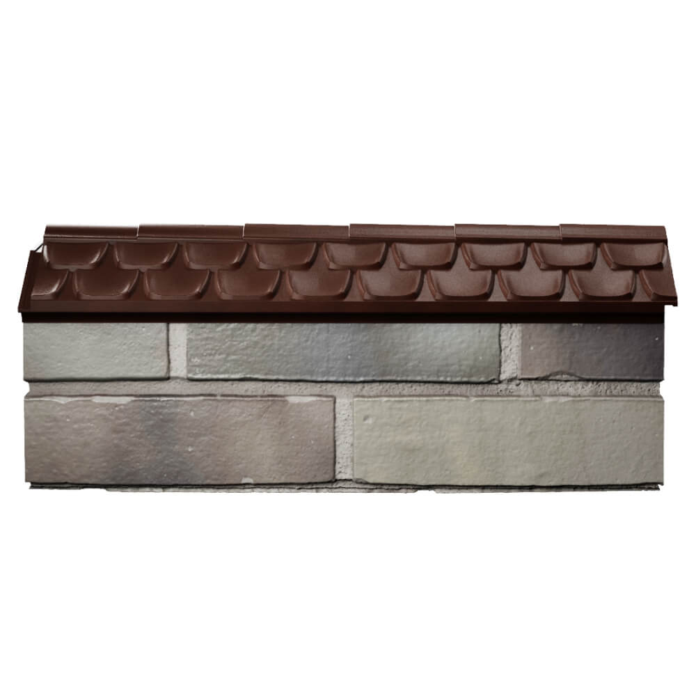Парапет Zking Эльбрус Коричневый с посадкой на 0.5 кирпича (130мм) в Лесосибирске фото