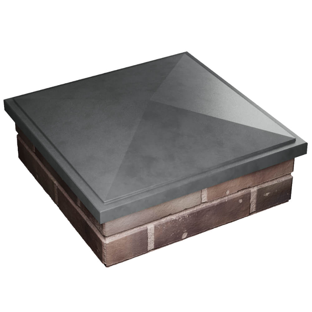 Колпак Zking БонаМоно Серый на столб 2х2 кирпича (515х515, 530х530мм) в Лесосибирске фото