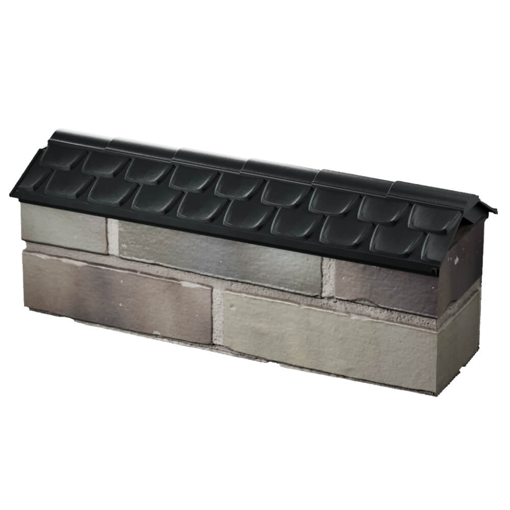 Парапет Zking Эльбрус Черный с посадкой на 0.5 кирпича (130мм) в Лесосибирске фото