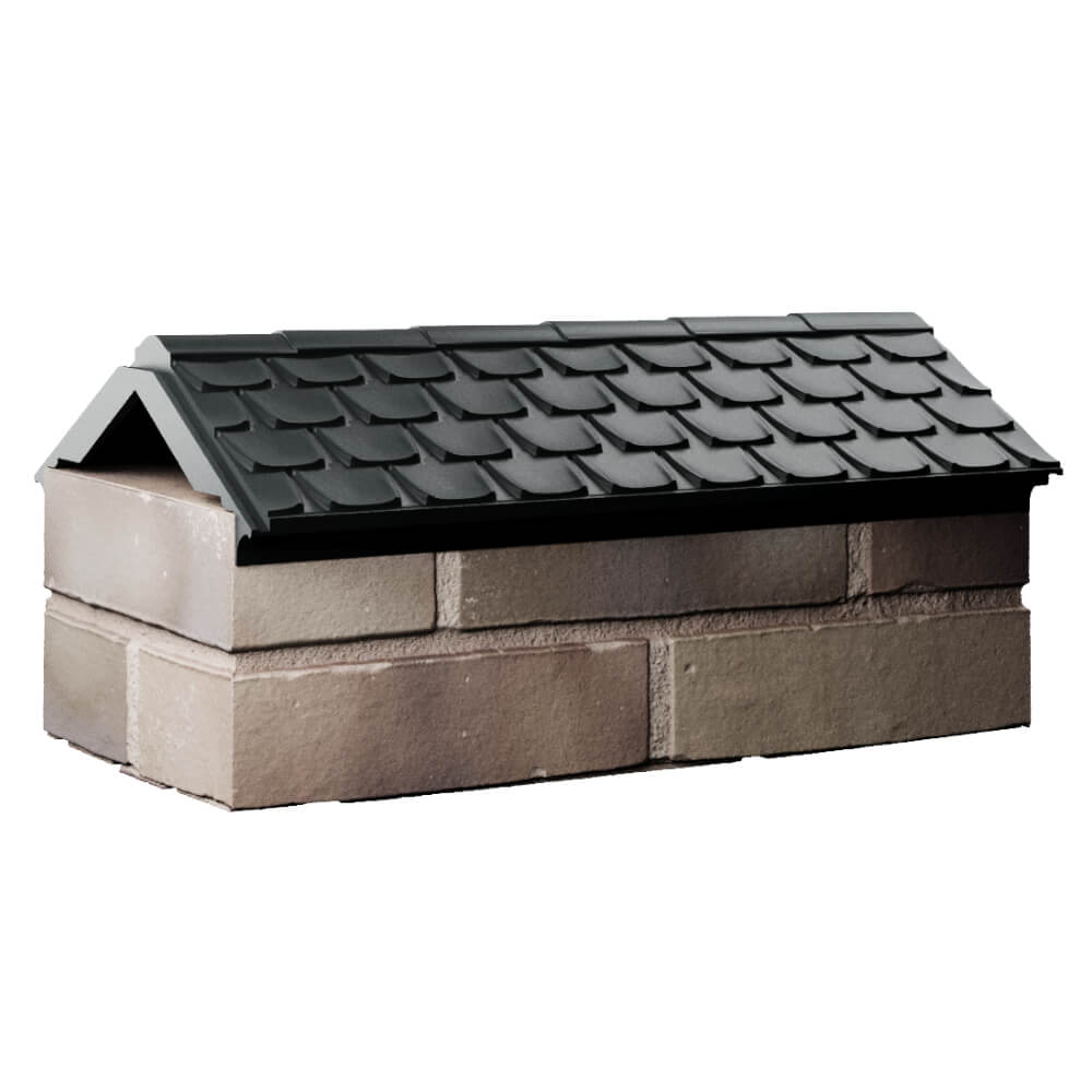 Парапет Zking Эльбрус Черный с посадкой на 1 кирпич (255мм) Лесосибирск фото