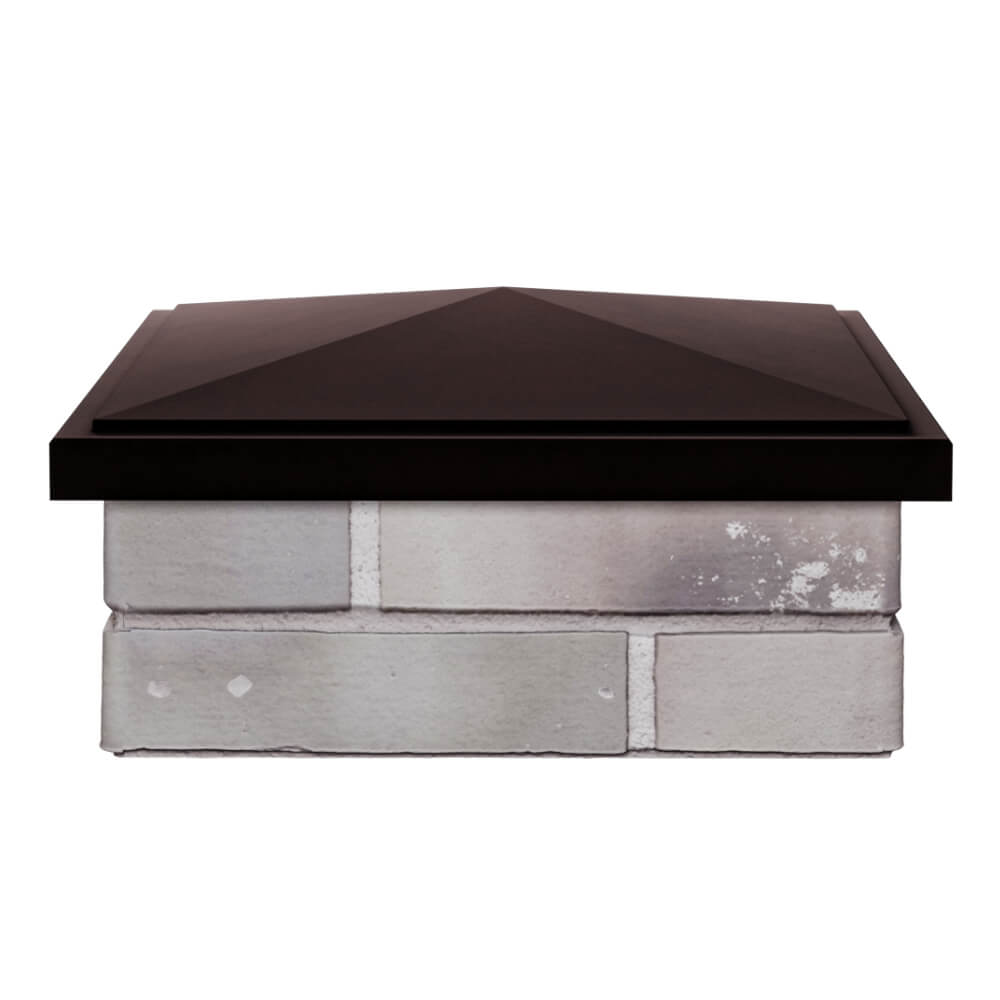 Колпак Zking БонаМоно Коричневый на столб 1.5х1.5 кирпича (385х385, 400х400мм) Лесосибирск фото