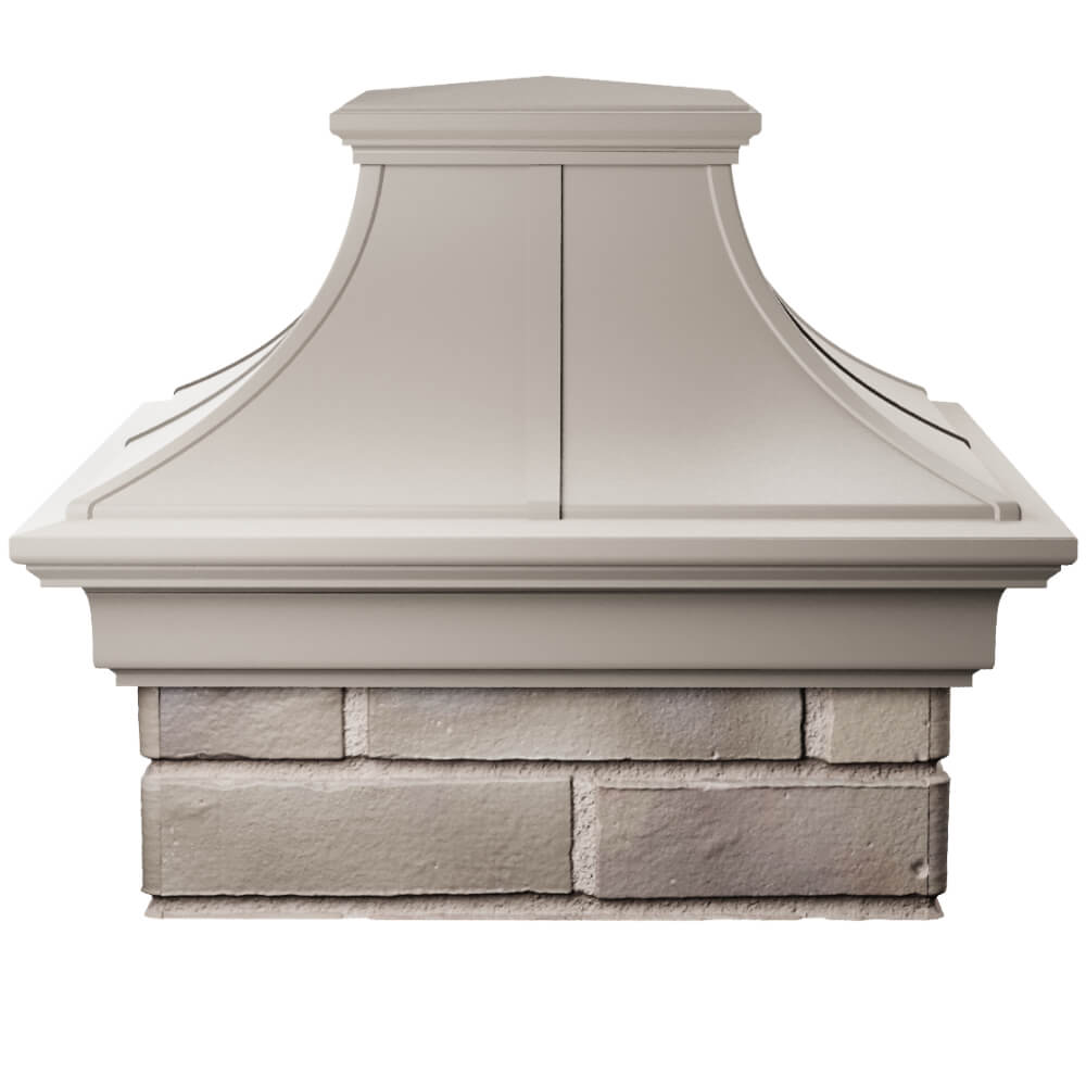 Колпак Zking Монблан Премиум Бежевый на столб 1.5х1.5 кирпича (385х385мм) Лесосибирск фото