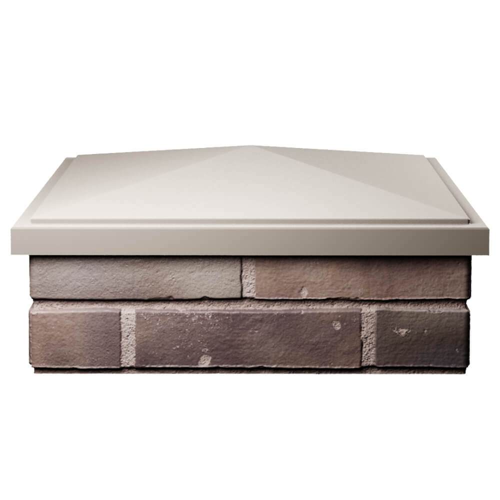 Колпак Zking БонаМоно Бежевый на столб 2х2 кирпича (515х515, 530х530мм) Лесосибирск фото