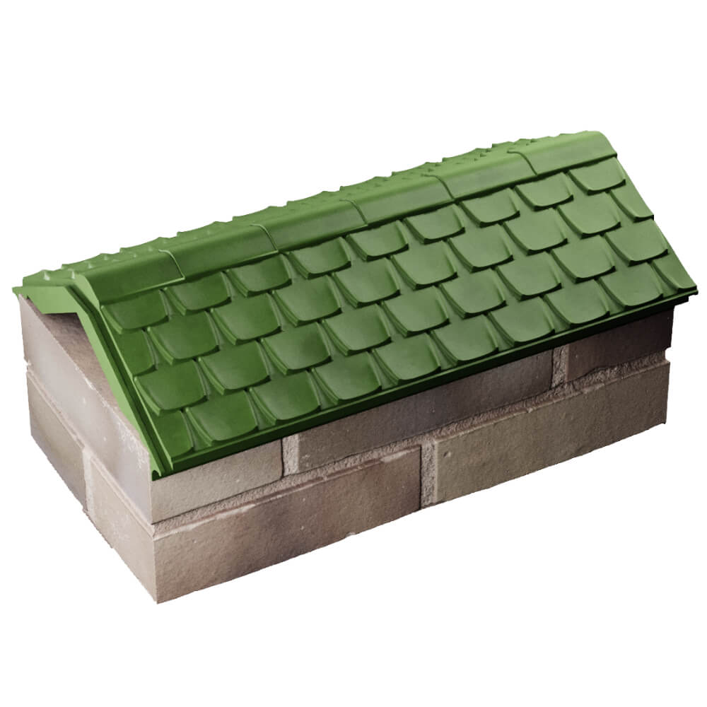 Парапет Zking Эльбрус Зеленый с посадкой на 1 кирпич (255мм) в Лесосибирске фото