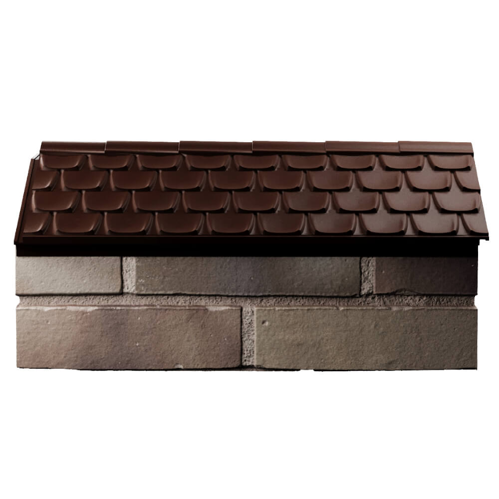 Парапет Zking Эльбрус Коричневый с посадкой на 1 кирпич (255мм) в Лесосибирске фото