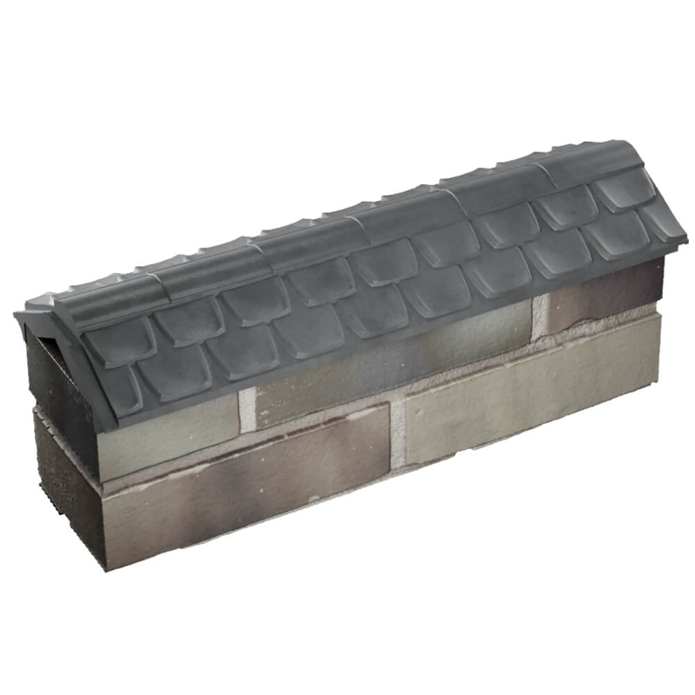 Парапет Zking Эльбрус Серый с посадкой на 0.5 кирпича (130мм) в Лесосибирске фото