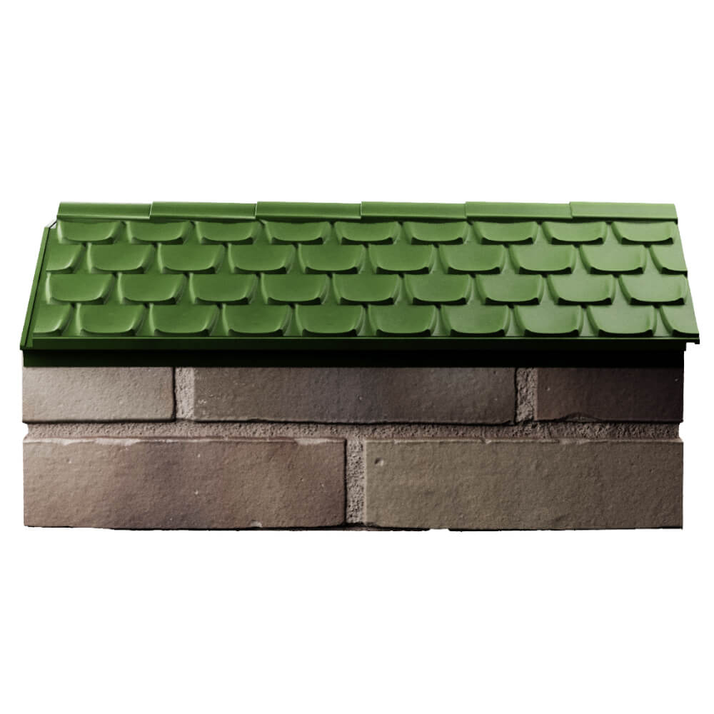 Парапет Zking Эльбрус Зеленый с посадкой на 1 кирпич (255мм) в Лесосибирске фото