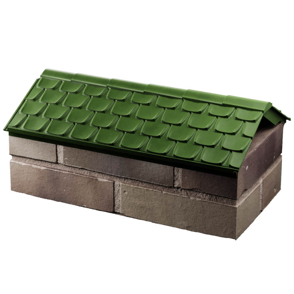 Парапет Zking Эльбрус Зеленый с посадкой на 1 кирпич (255мм) в Лесосибирске фото