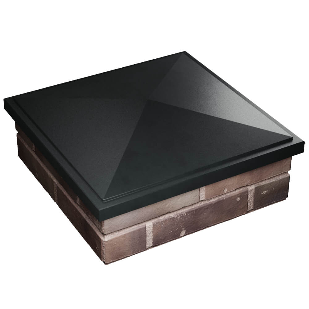 Колпак Zking БонаМоно Черный на столб 2х2 кирпича (515х515, 530х530мм) в Лесосибирске фото