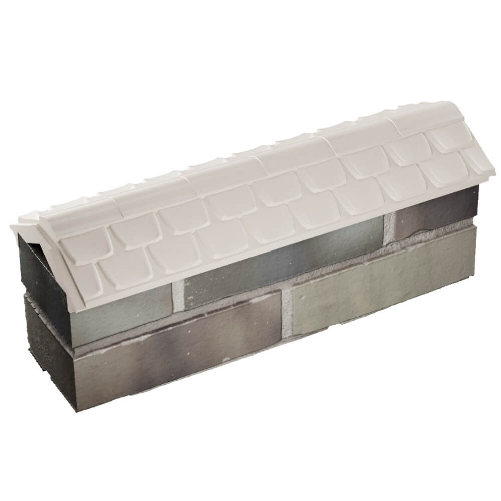 Парапет Zking Эльбрус Бежевый с посадкой на 0.5 кирпича (130мм) в Лесосибирске фото