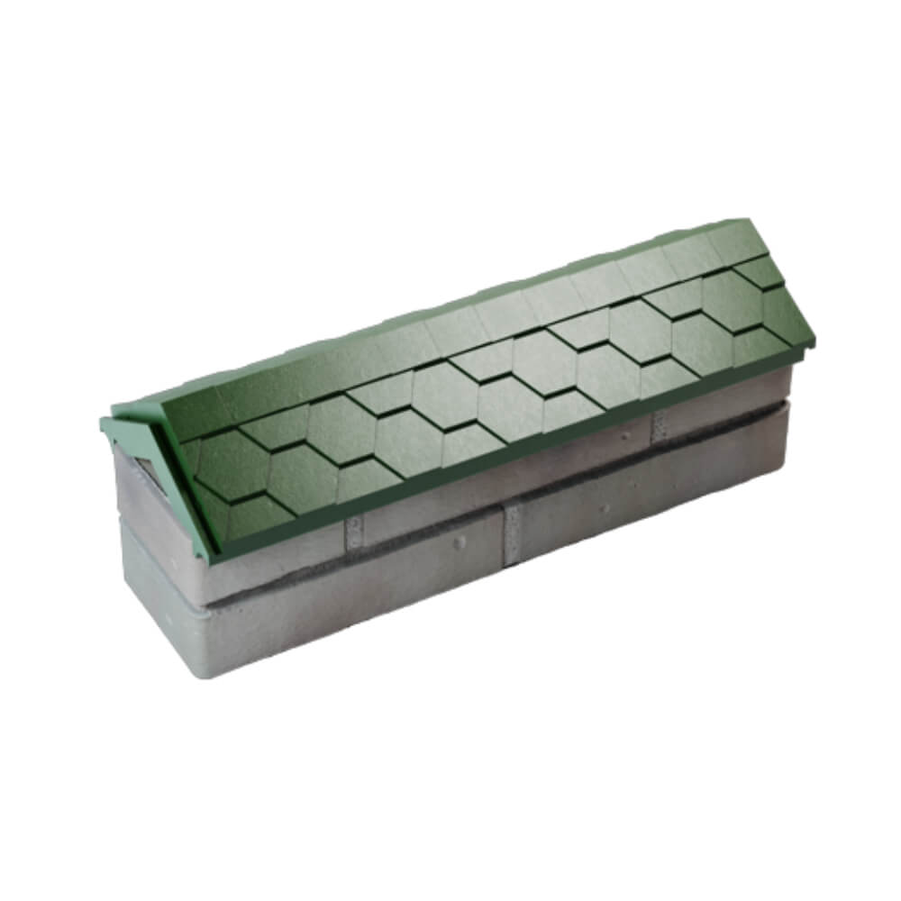 Парапет Zking Эверест Зеленый с посадкой на 0.5 кирпича (130мм) в Лесосибирске фото