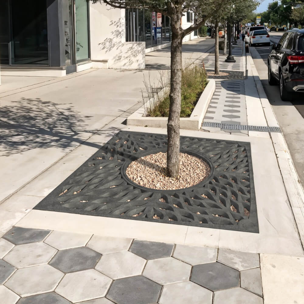 Приствольная решетка для дерева ZKING CRUST 2х2м Черная в Лесосибирске фото