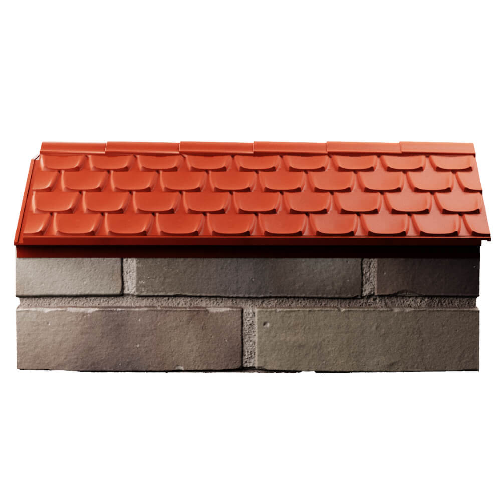 Парапет Zking Эльбрус Красный с посадкой на 1 кирпич (255мм) в Лесосибирске фото