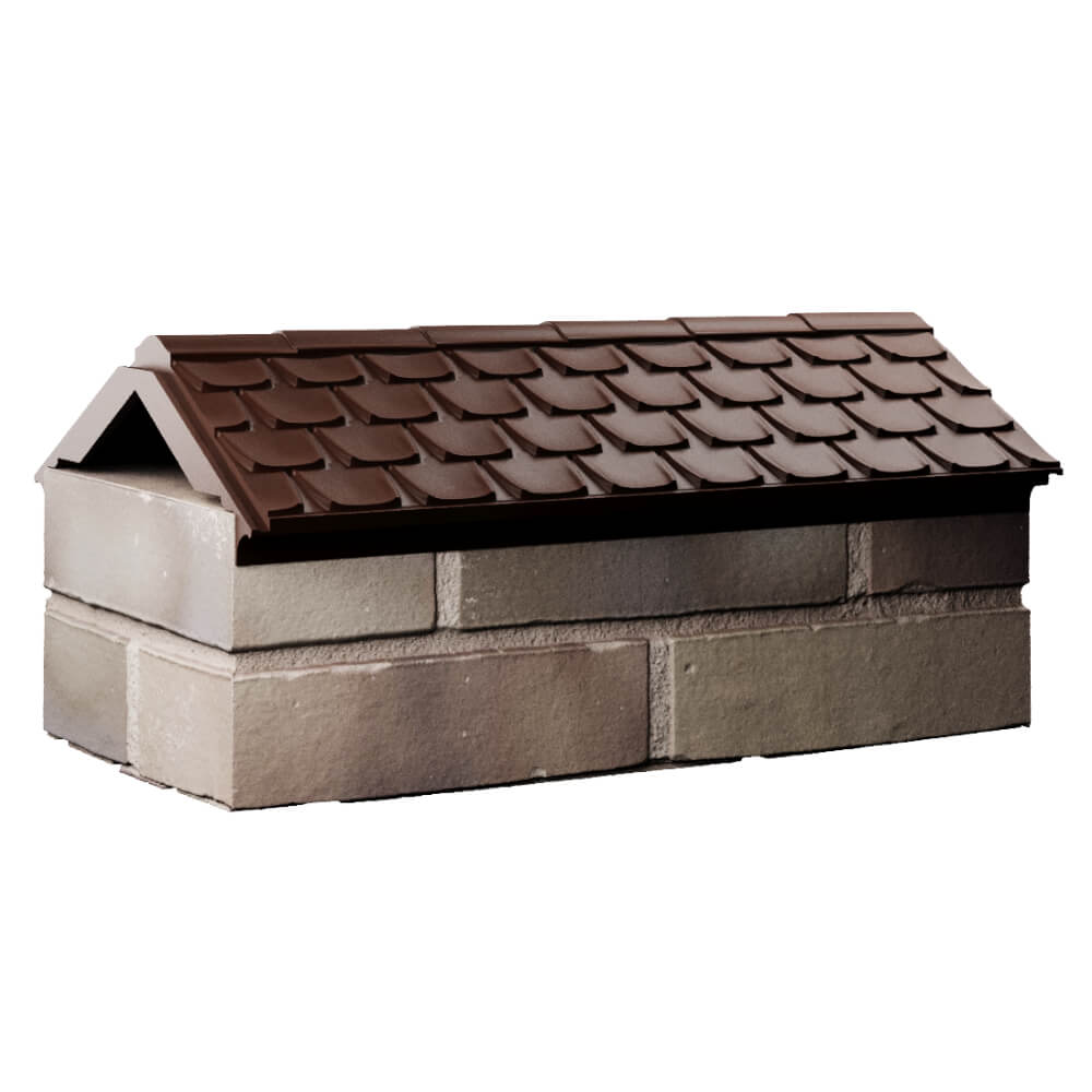 Парапет Zking Эльбрус Коричневый с посадкой на 1 кирпич (255мм) Лесосибирск фото