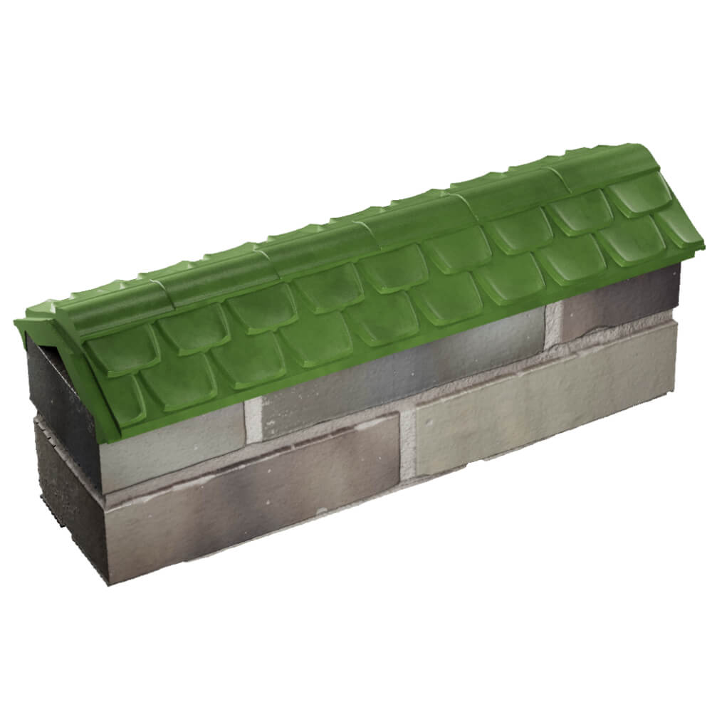 Парапет Zking Эльбрус Зеленый с посадкой на 0.5 кирпича (130мм) в Лесосибирске фото